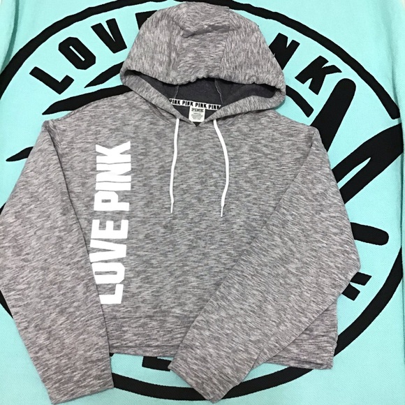 NEW VS PINK FLEECE HOODIE PULLOVER L - Picture 1 of 11